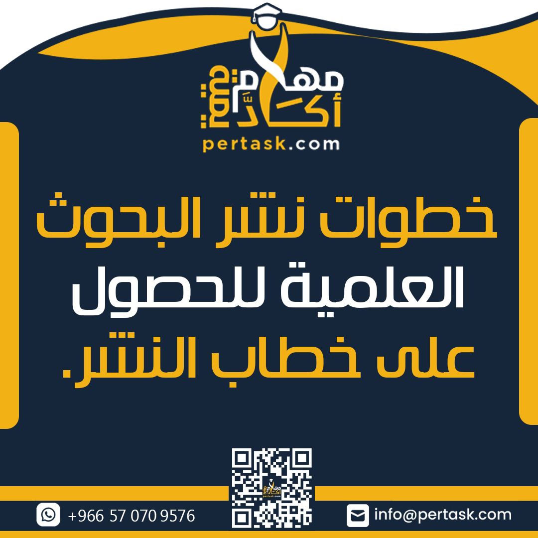 خطوات نشر البحوث العلمية للحصول على خطاب النشر